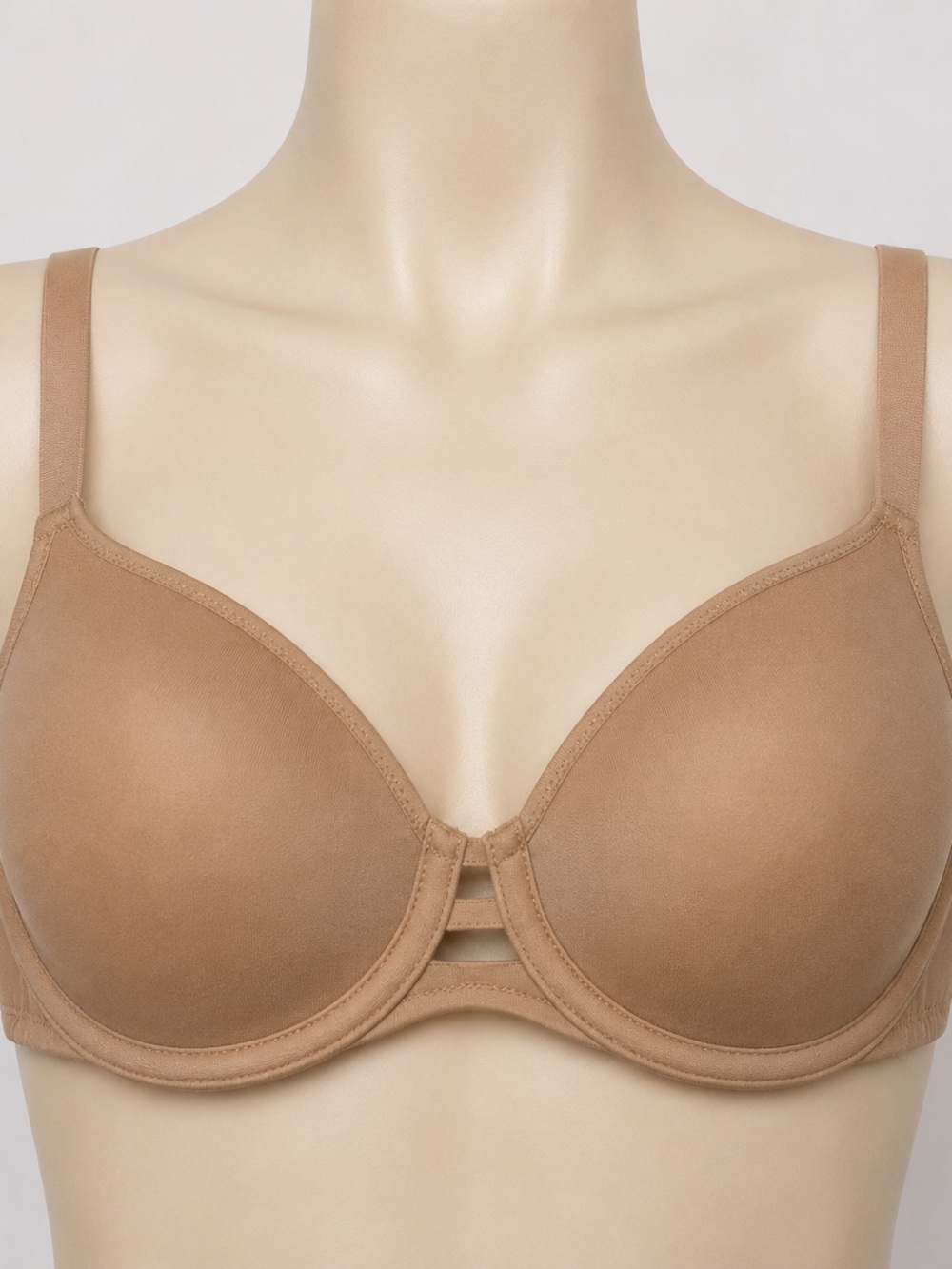 SPANX Low Profile Bra Nude Beige 38DDD Underwire Full Coverage T-Shirt Bra